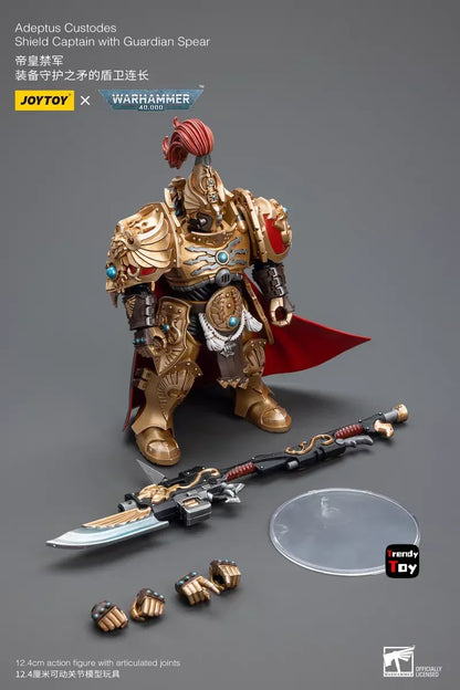 JOYTOY 1/18 Adeptus Custodes Shield Captain with Guardian Spear Anime Model Toys for Boys Gifts Original Box Action Figure Toy