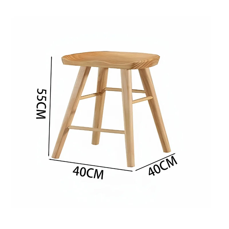 Nordic Bar Chair, Bar Stool, Solid Wood Home Chair, High Stool, Mobile Phone Store Stool, Modern Minimalist Bar Chair, Bar Stool
