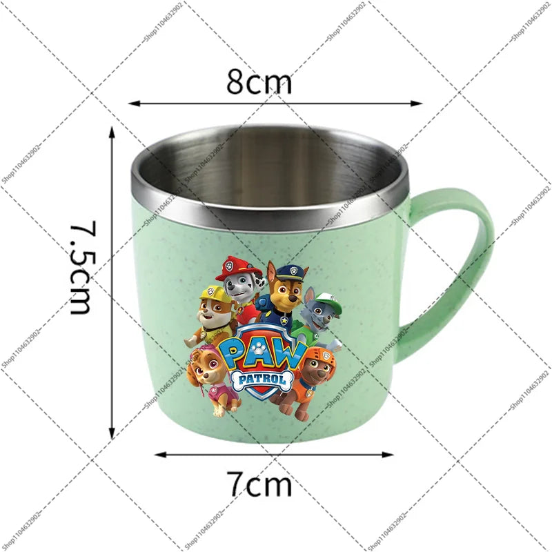 Paw Patrol Portable Stainless Steel Coffee Mug Chase Skye Cartoon Anime Pattern Printed Water Cup Household Couples Milk Cups