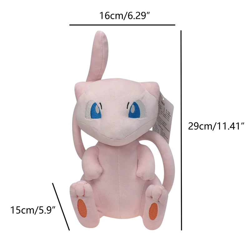 Mew Pokemon Plush Doll Kawaii Cartoon Go dex Mew Plush Toys Soft Stuffed Kawaii Anime Doll Pillow Birthday Gift For Kids