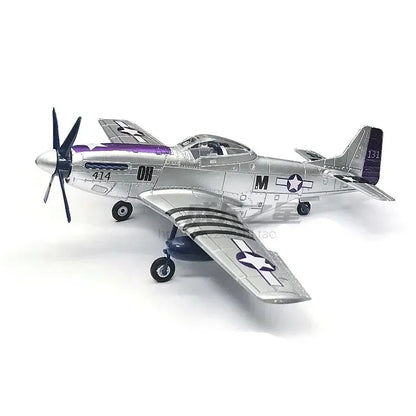 1/48 MUSTANG P-51D Fighter 4D Assemble Model American WWII P51 Airplane Glue-Free 6 Color Separation Quick Imposition Toy