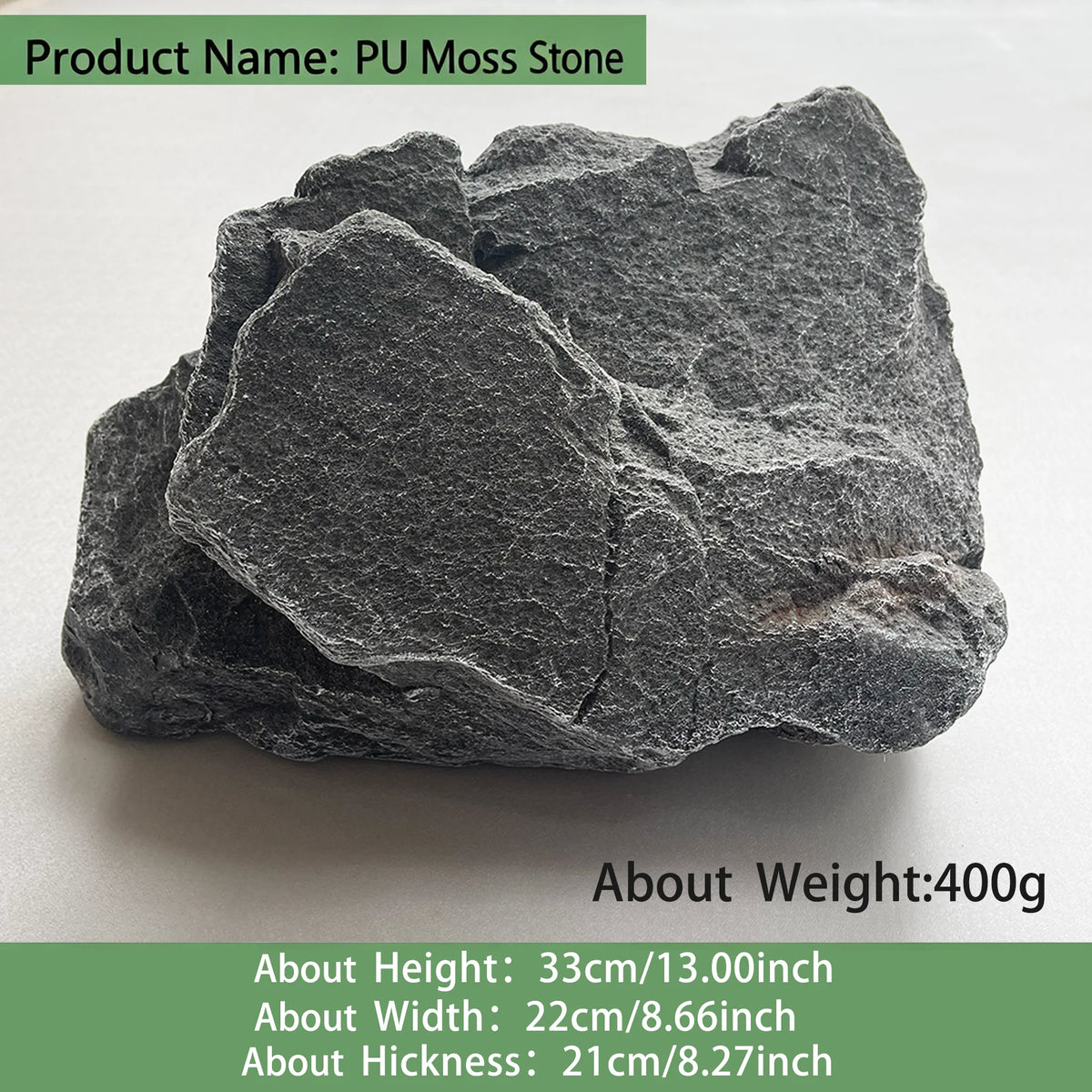 1 Black 3D PU Stone Simulation Landscape Photography Prop Artificial Rock Scenic Decoration for Photo Shoots