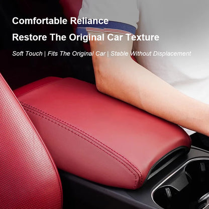 For Porsche Cayenne 2018-2025 Macan 2014-2025  PU Leather Car Armrest Box Protector Cover Central Control Interior Accessories