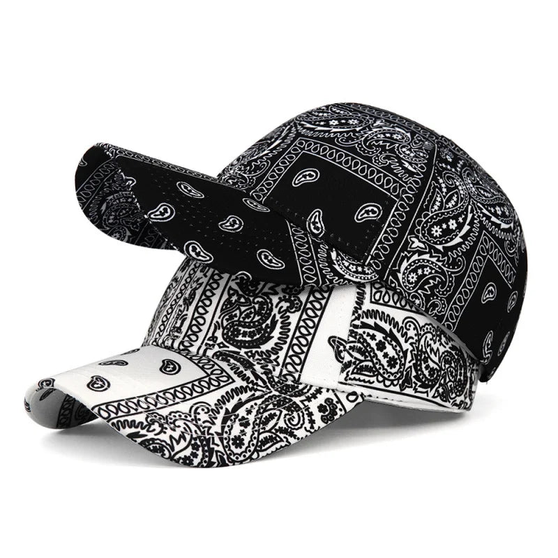 Cashew Flower Color Block Baseball Cap European and American  Summer Sun Protection Casual Fashion Duckbill Cap Outdoor Sun Hat