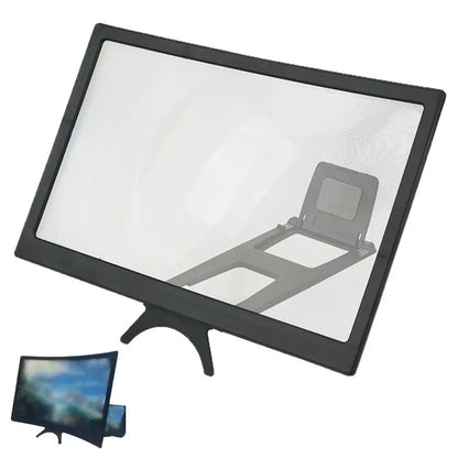 12 Inch Curved Mobile Phone Screen Magnifier HD Video Enlarger Foldable Portable Cell Phone Projector Eyes Protection