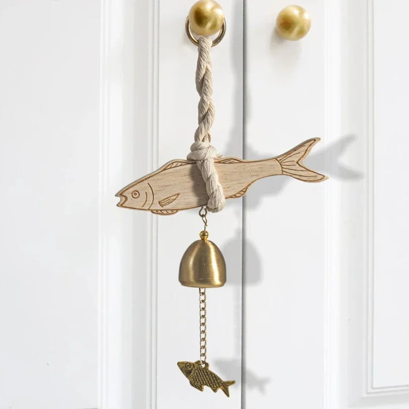 Wooden Door Bell Japanese Wind Chime Door Chime Room Decor Home Front Doorbell Landscape Bell Shopkeeper Remind Bell 풍경