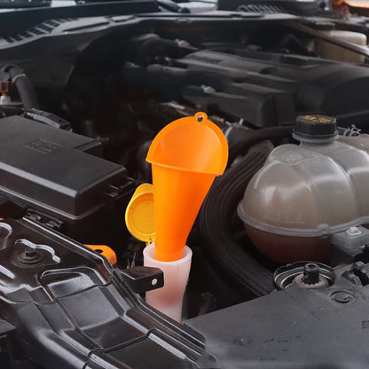 Car Long Stem Funnel Oil Fuel Filling Tools Anti-splash Plastic Oil Funnel Car Motorcycle Refueling Funnels Accessories