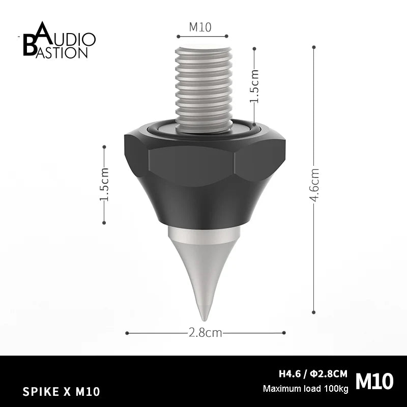 HIFI Audio Speaker Isolation Spikes 304 Stainless Steel Speakers Repair Parts Foot Nail /Pad Anti-shock Shock Absorber Vibration