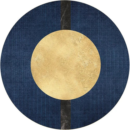 New Chinese Style Round Carpets for Living Room Home Decor Anti-Slip Floor Mat Bedroom Bedside Rug Art Studio Large Area Carpet