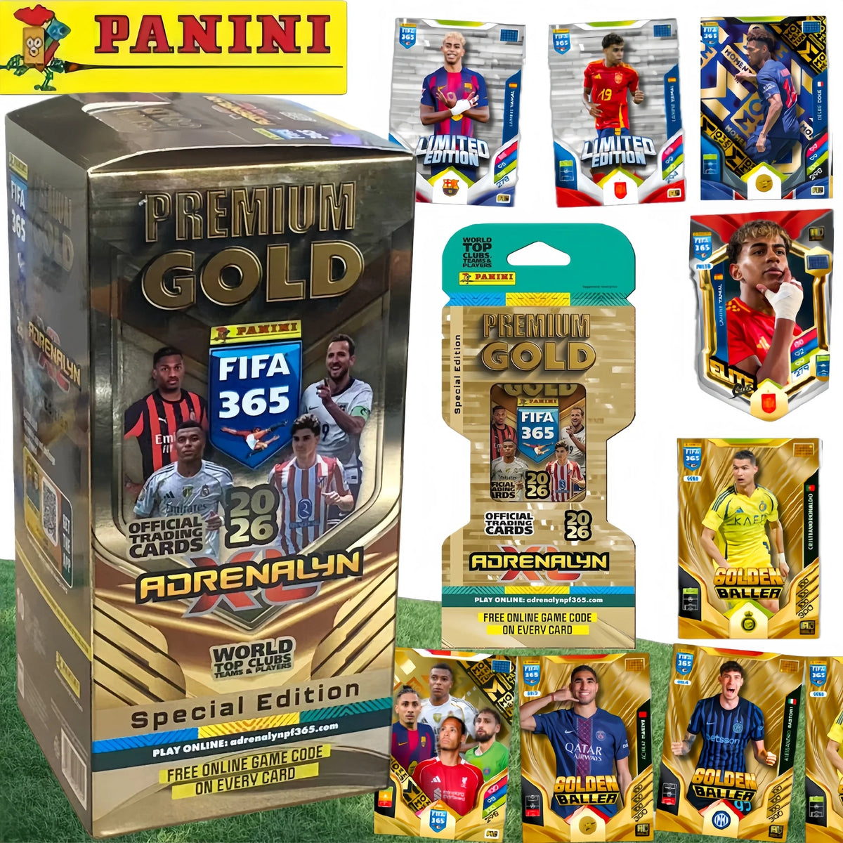 PANINI Gold Edition 2026 FIFA 365 Top Star Limited Official Authentic Soccer Football Cards