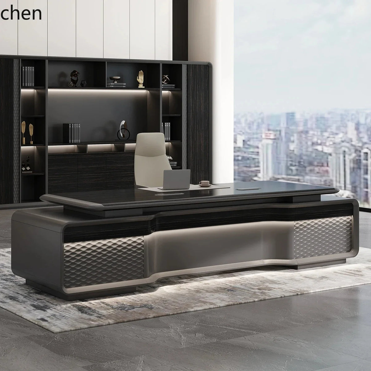 HYS senior sense manager desk office desk simple modern light luxury high-end