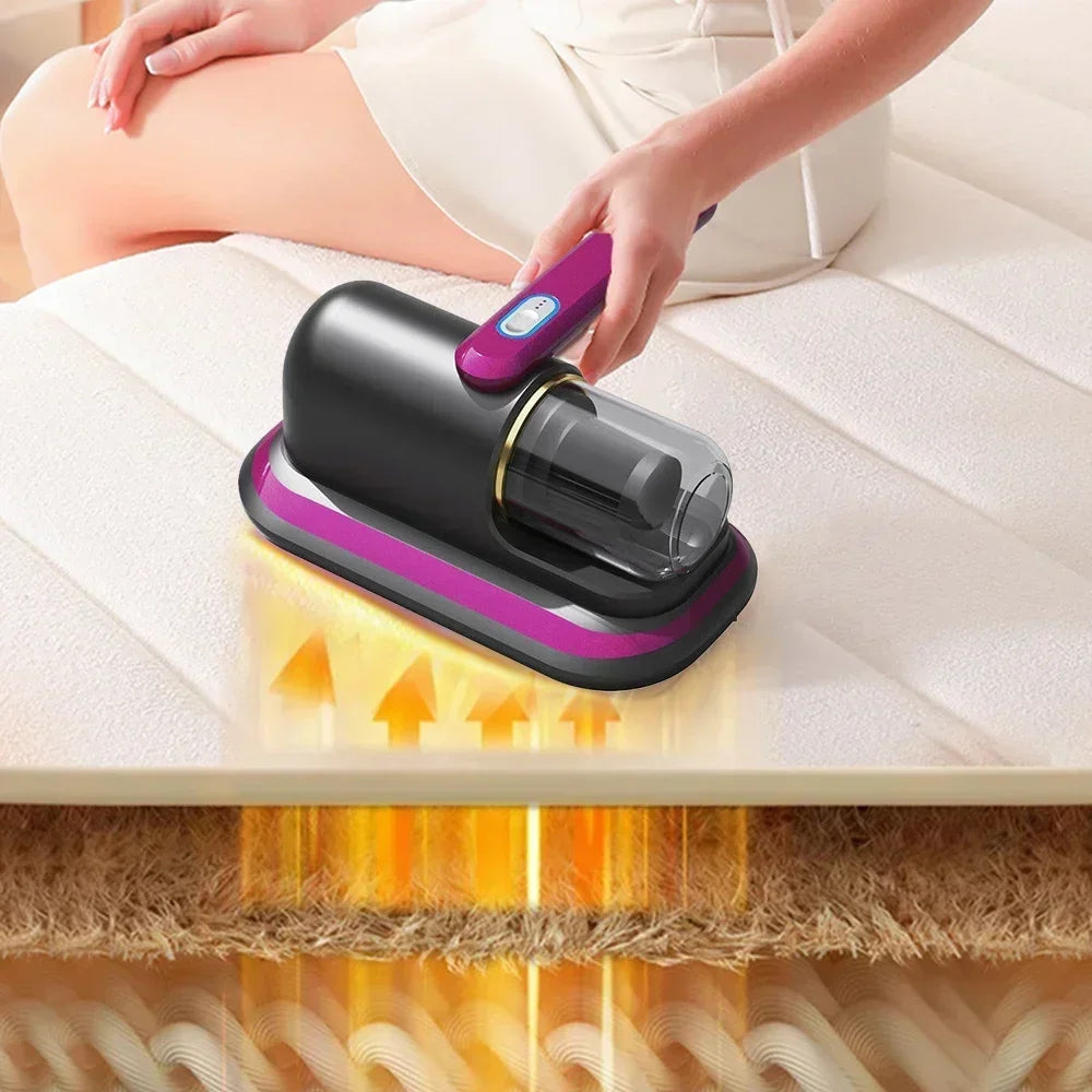 8000Pa Cordless Handheld Vacuum Cleaner Mite Remover USB Rechargeable Portable Bedding Cleaner Household Robot Mite Cleaner