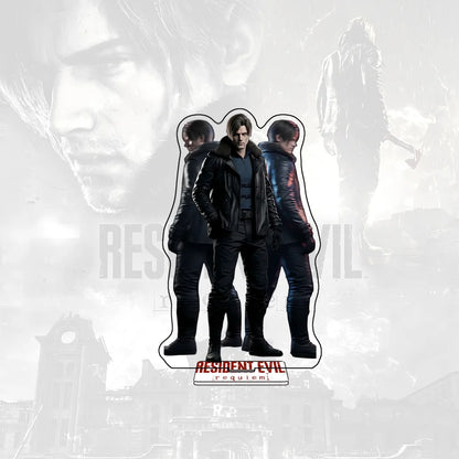 Resident Evil Requiem 15CM Leon Scott Kennedy Grace Ashcroft Acrylic Stand keychain Figure Desktop Decor Collection For Gamers