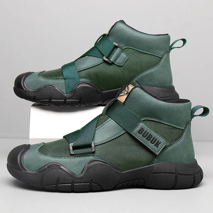 Men's Shoes Autumn and Winter Men's Business Casual Shoes New Outdoor Hiking Sports Shoes Youth Basketball Shoes Casual Trendy Shoes Fashion Short Boots