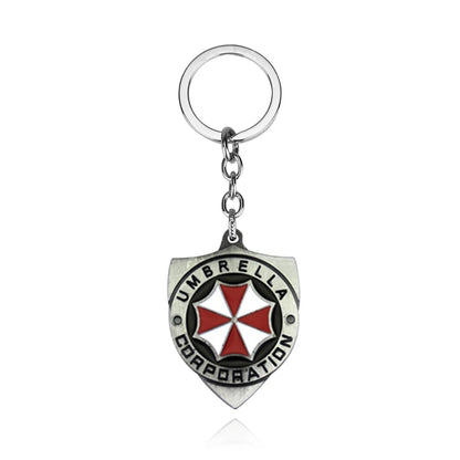 Residents Evils Key Chain Adornment Gifts Car Keychain Toy Umbrella Corporation Sublimation Blank Keyring Edc Necklace Jewelry