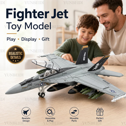 1:72 Scale Fighter Aircraft Model DIY Military Model Building Toy F18 A-18 Aircraft Model Boys' Birthday Gift Airplane Tank Toy