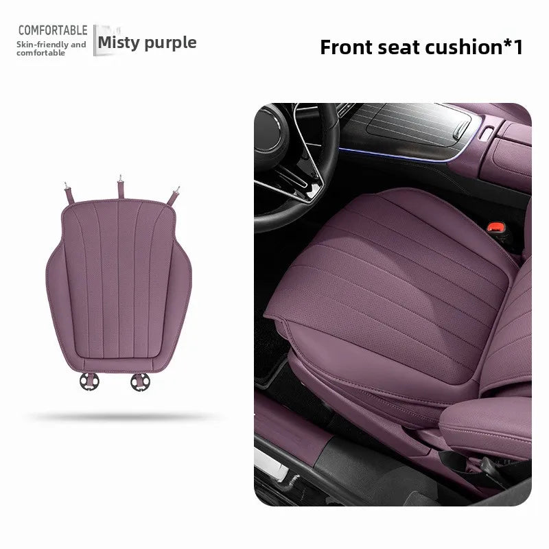 Luxury Sedan SUV Universal Nappa Leather Car Seat Cover Comfortable Memory Foam Perforated Leather Cushion Car Seat Protection