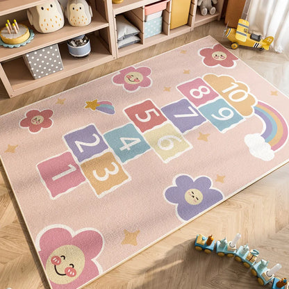 VIKAMA Cartoon Car Traffic Children's Carpet Playroom Baby Crawl Mat Home Decor Crystal Velvet Living Room Bedroom Floor Mat