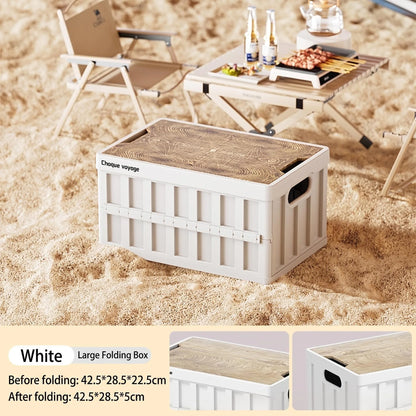 Outdoor Camping Storage Box, Home Bedroom Organization Folding Box, Car Trunk Moving Camping Storage Box