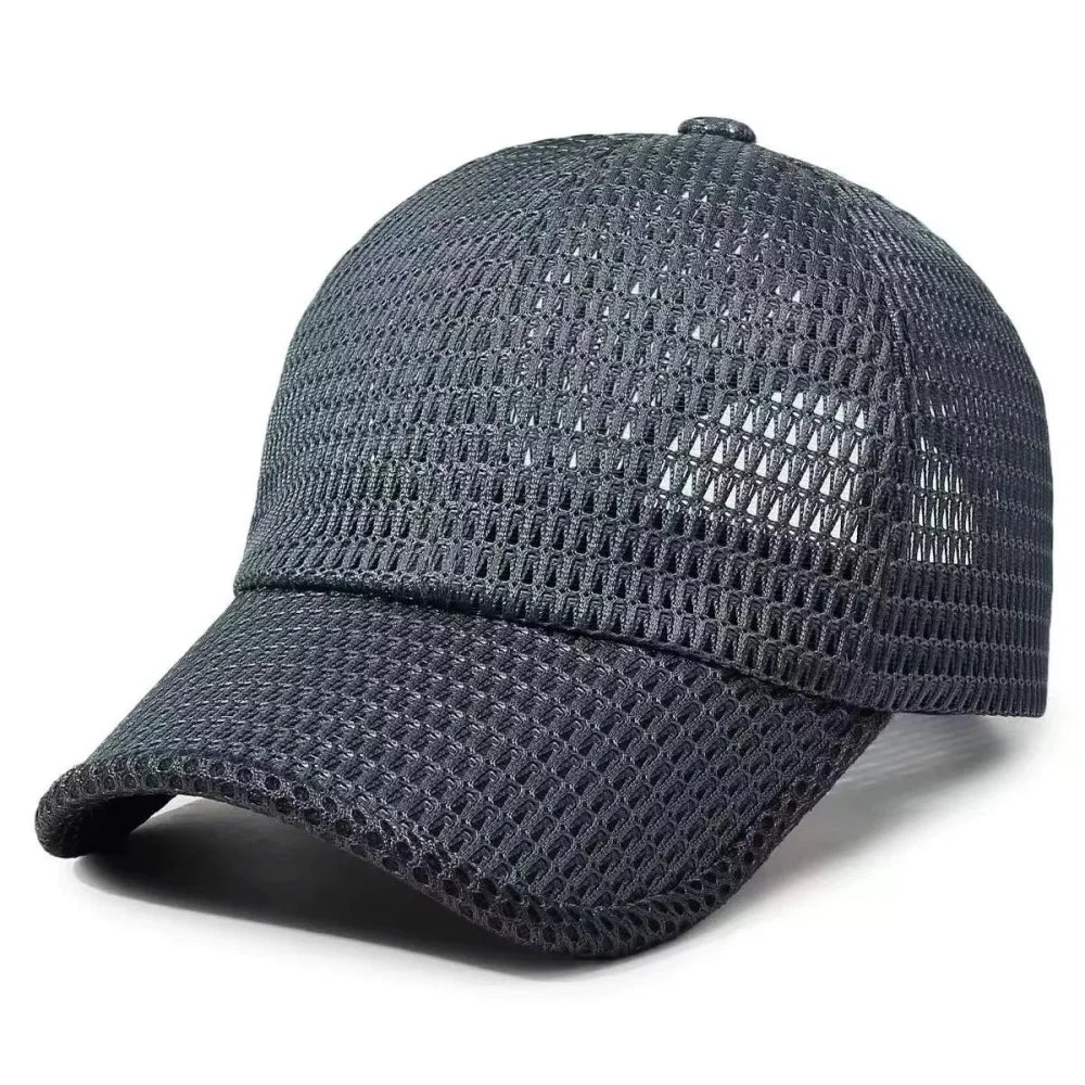 1 Simple Unisex Mesh Breathable Baseball Cap, Adjustable Casual Hat for Spring and Summer Outdoor Use, Sun Protection Hat