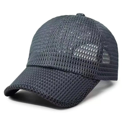1 Simple Unisex Mesh Breathable Baseball Cap, Adjustable Casual Hat for Spring and Summer Outdoor Use, Sun Protection Hat