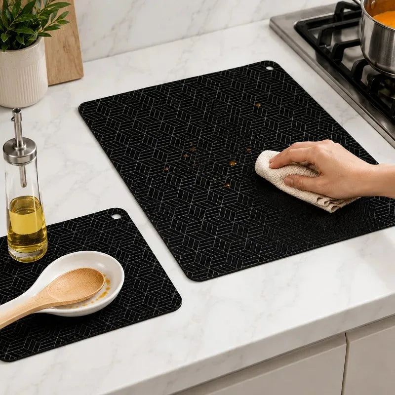 Silicone Cooktop Mat Fireproof Protection Flexible Induction Baking Plate Pad Kitchen Counter Accessories Set