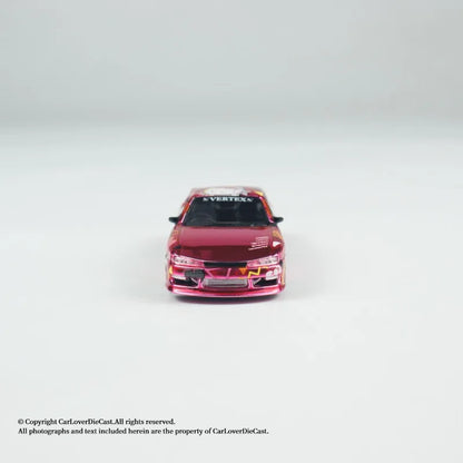 TW 1:64 Nissan VERTEX Silvia S14 Hello Kitty Stylish Static Alloy Car Model, Boys' Toy, Adult Collection Decoration Item.