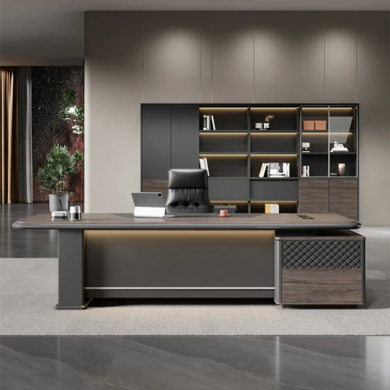 Luxury Executive Office Desks Manager Drawers Table Storage Computer Desks Home Bedroom Mesas De Escritorio Office Furniture