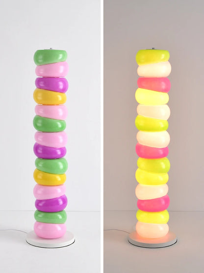 Rainbow Floor Lamp Living Room Sofa Side Standing Lamp Bedroom Lamp Candy Children's Room Atmosphere Lamp Decorative Light LED