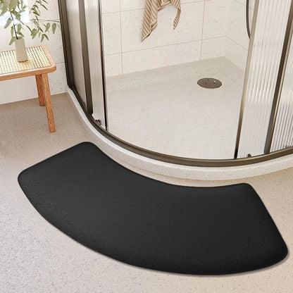 Thickened bathroom absorbent mat curved shower room door mat toilet bathroom foot mat non-slip mat entrance mat