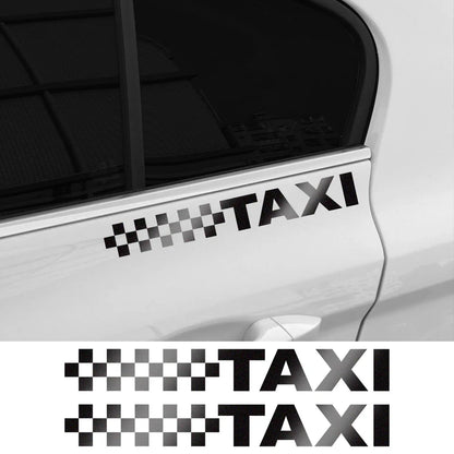 Reflective Car Sticker Taxi Sign Camouflage Styling Vinyl Film Decal Side Window Decoration Automobiles Exterior Accessories