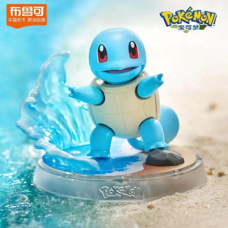 BLOKEES  Pokemon Classic Version S Series 2 Squirtle Bulbasaur Charcadet Assembly Building Block Figure Toy Gift Set