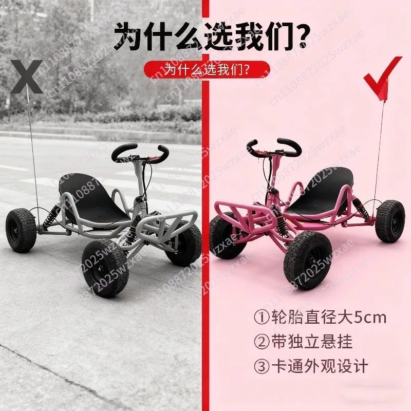 High Performance Drift Go Kart Powered for Adults Kids All Terrain Off Road Beach Buggy