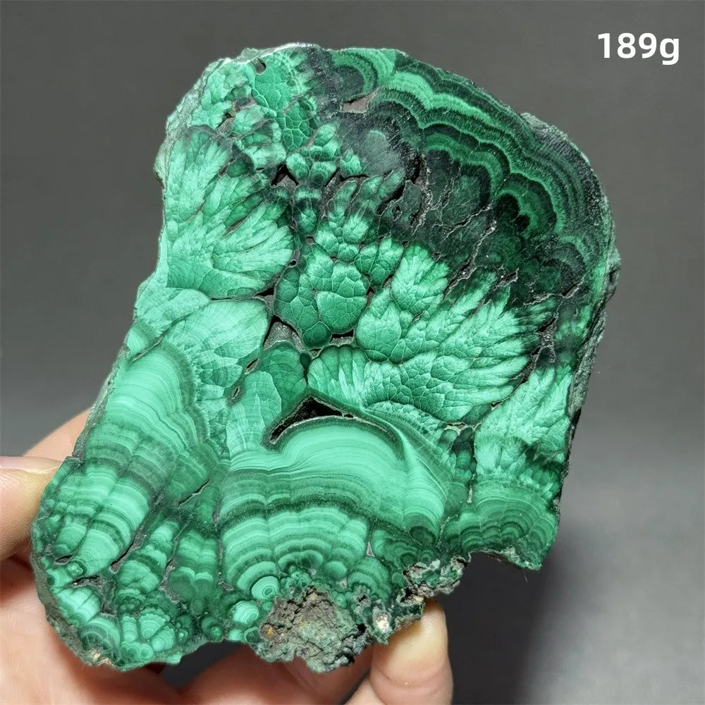 5A+ Natural Malachite Mineral Raw Stone Slice Home Office Feng Shui Decoration Therapy Spiritual Meditation Gem