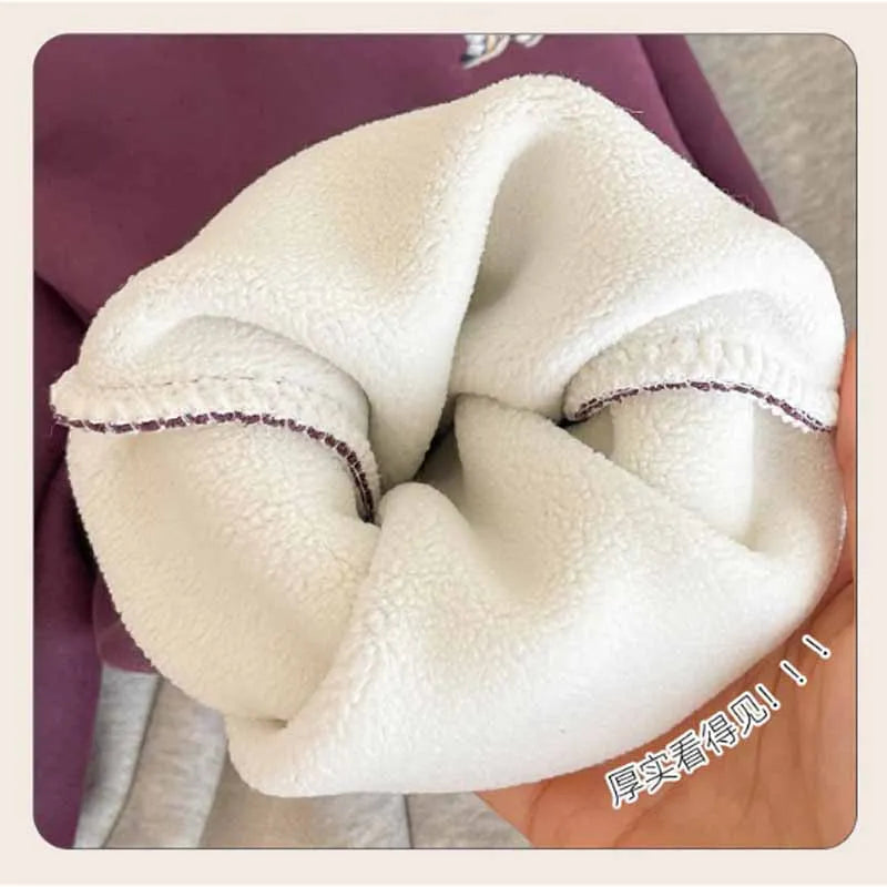 Boys Thickened Trousers Girls Padded Sweatpants Winter Children's Warm Cotton Pants Autumn Fashion Cartoon Bottoms Kids Clothes