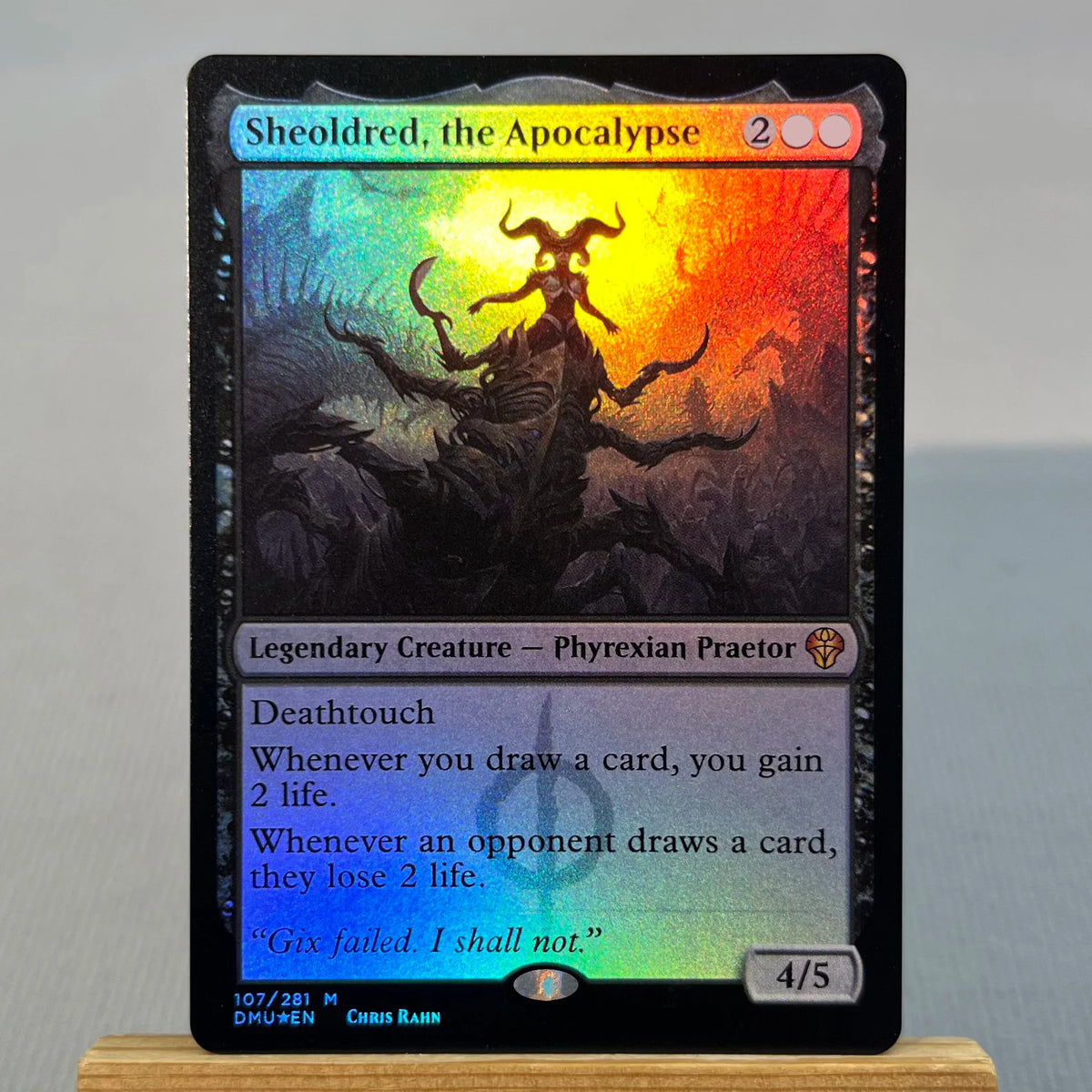 DMU 2XM MH2 BIG WOT LCI FOIL9/001 Tcg Proxy Cards Urza's Saga Rhystic Study Sheoldred, The Apocalypse
