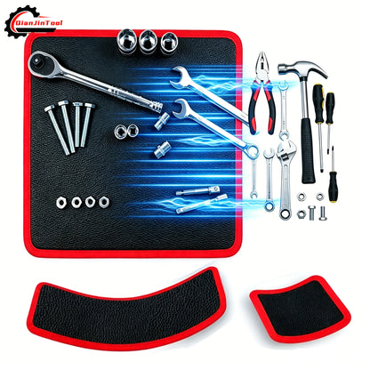 Magnetic Tool Pad Flexible Storage Mat Workshop Auto Repair Tool Holder Nut Screw Driver Wrench Quick Organize Suction Board
