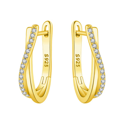 Original 925 Sterling Silver Planet Starlight Earrings Fashion 18K Gold Hoop Earring for Women Piercing Jewelry Aretes Gifts