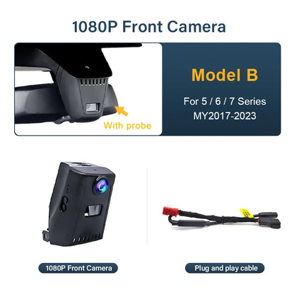 For BMW 2017-2023 G30 G31 G38 G11 G12 G32 M5 F90 5 Series 530i 540i 520i 520d 530d 540d FHD Wifi Car DVR 4K Dash Cam Camera