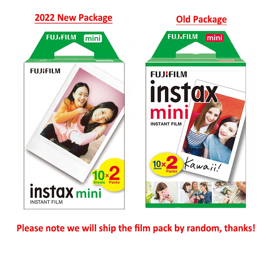 Fujifilm Instax Mini Film White 10 20 40 60 80 100 Sheets For FUJI Instant Photo Camera Mini 12/11 9 8 7 70 90 Film Camera