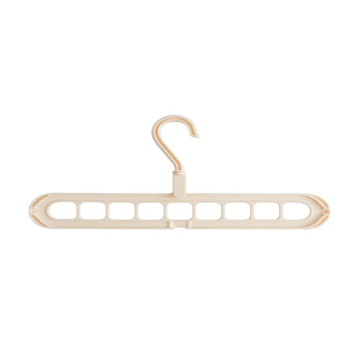 1pc - Nine hole multifunctional magic folding clothes hanger, convenient storage and space saving storage cabinet