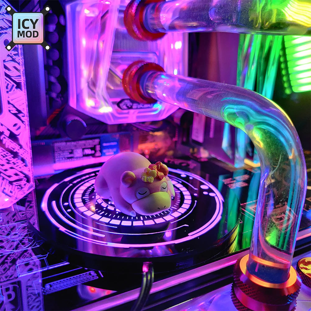 RGB Figure Bottom PC Case Lighting Circle Toy Base A-RGB Chassis Panel 5V3Pin SYNC AURA Gamers MOD ARGB Plate Customizable DIY