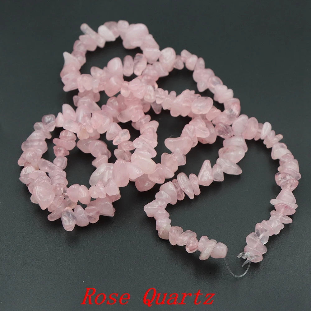 5-8mm Natural Irregular Lilac Lepidolite Stone Beads Gravel Chips Loose Spacer Beads for Jewelry Making DIY Bracelet Necklace
