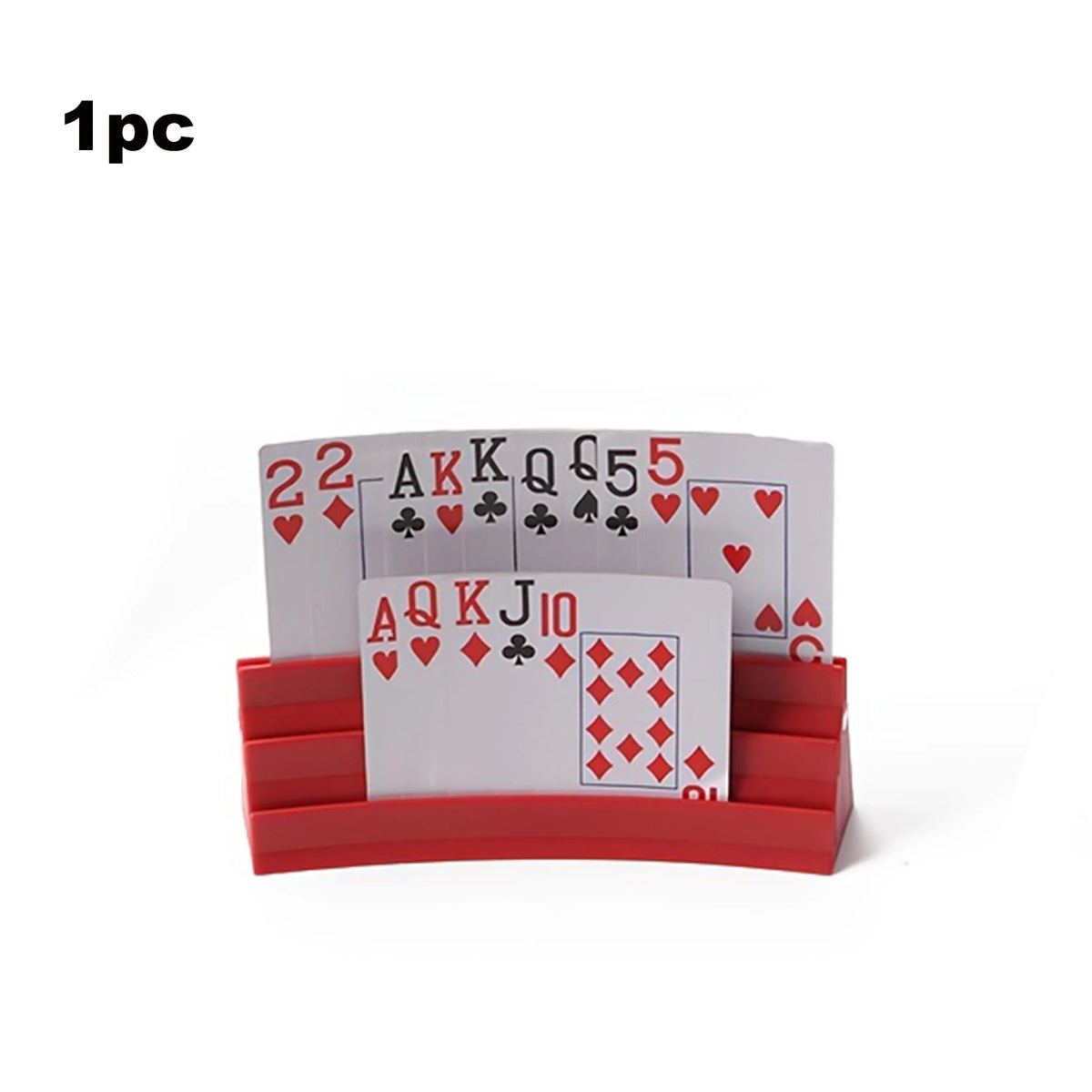 Magnetic Playing Card Holder 3 Slots Card Stand Free Standing Card Organizer for Poker & Card Games