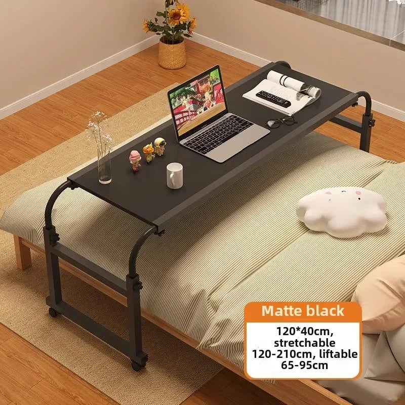 Bed Small Table 120*40cm Wholesale Bedroom Lazy Cross Bed Table Liftable Student Study Table Removable Study Desk
