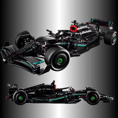 New technology formula performance speed black racing car building blocks bricks compatible MOC vehicle model car DIY toy gift