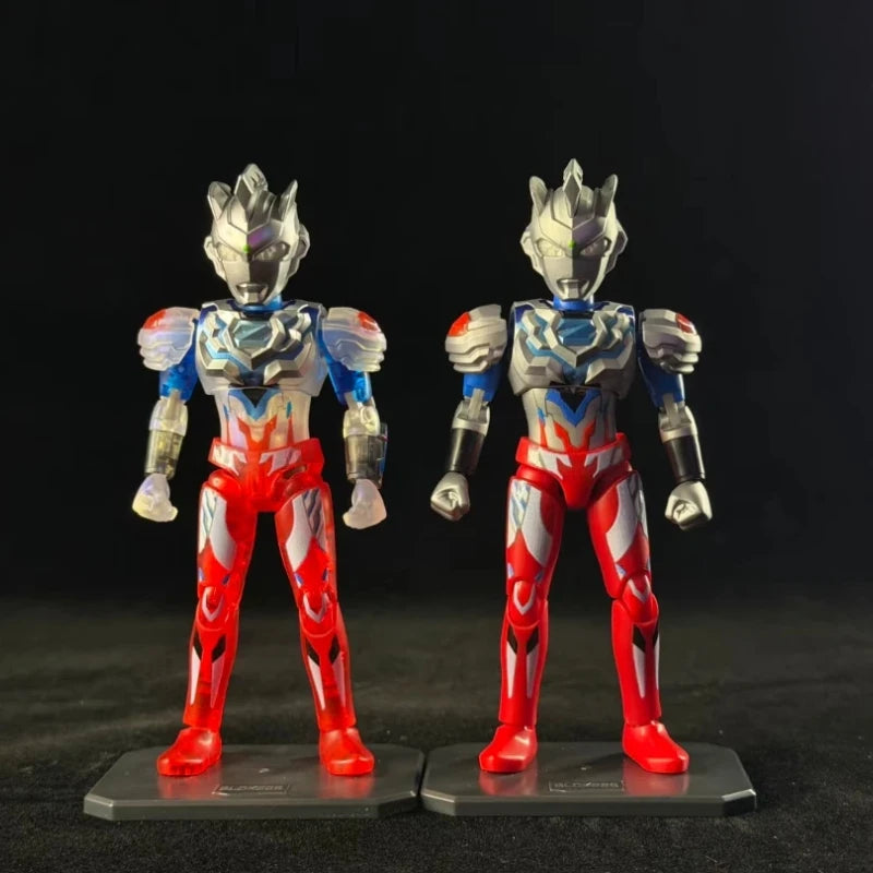 In Stock Blokees Co-brand Glitter Tiga Action Figure Light Up Ultraman Merch Figure Insulated Cup Transformable Watch For Fans