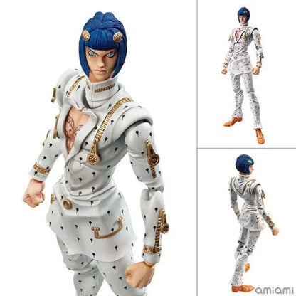 Jojo's Superimage Bruno Kujo Jotaro Apaki Movable Action Figure - Collectible Shouban Model Toy for Fans of Wonderful Adventure