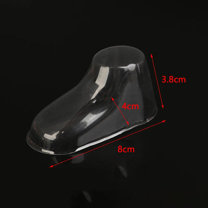 10PCS Clear PVC Child Booties Showcase Support Frame Feet Plastic Shoe Mold Baby Shoe Stretcher Socks Display Stand