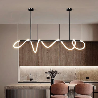 Nordic home decor line Chandeliers for dining room lustre pendant lights hanging lamps for ceiling Light fixture indoor lighting